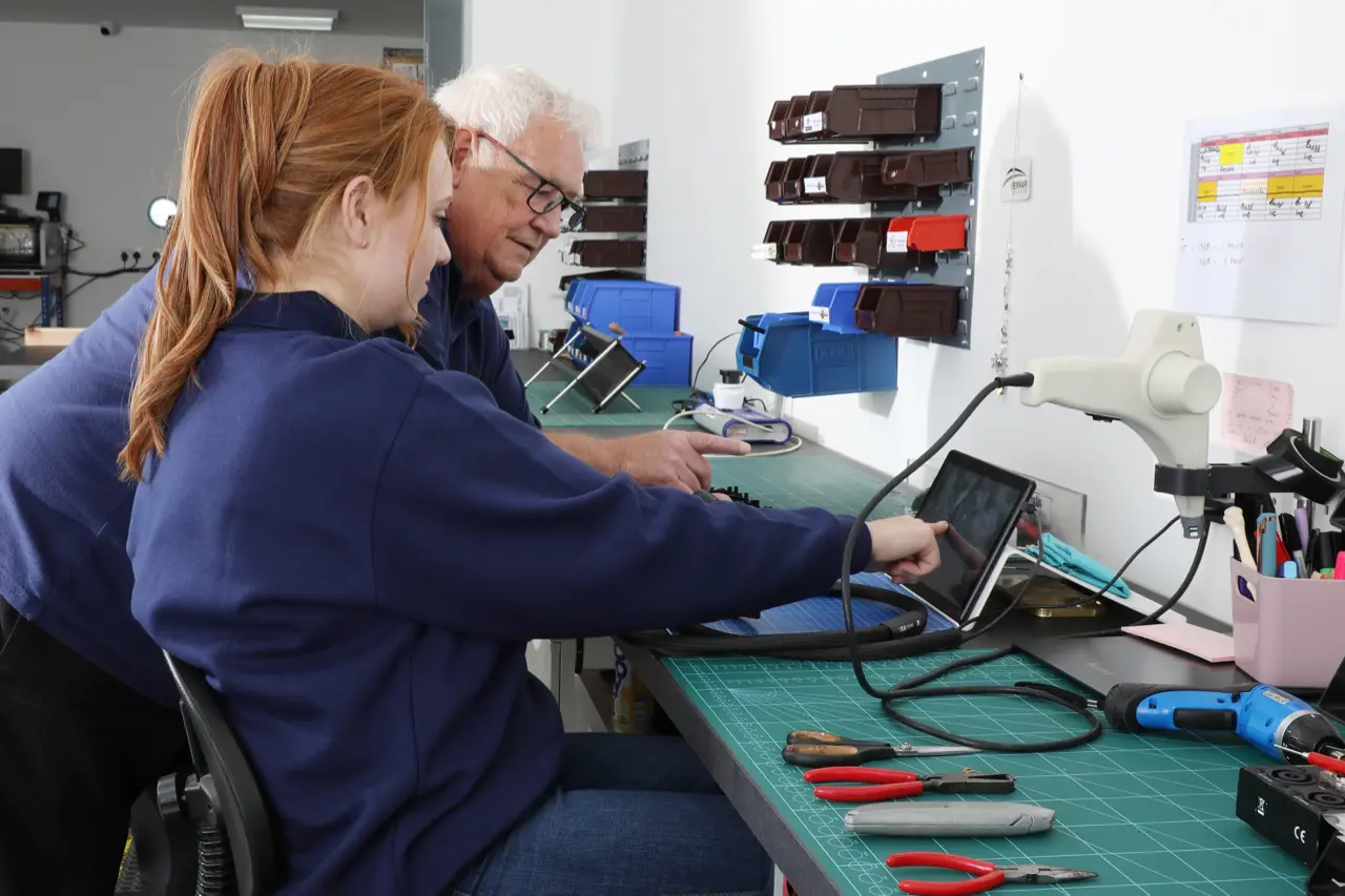 factory personnel & production processes montage