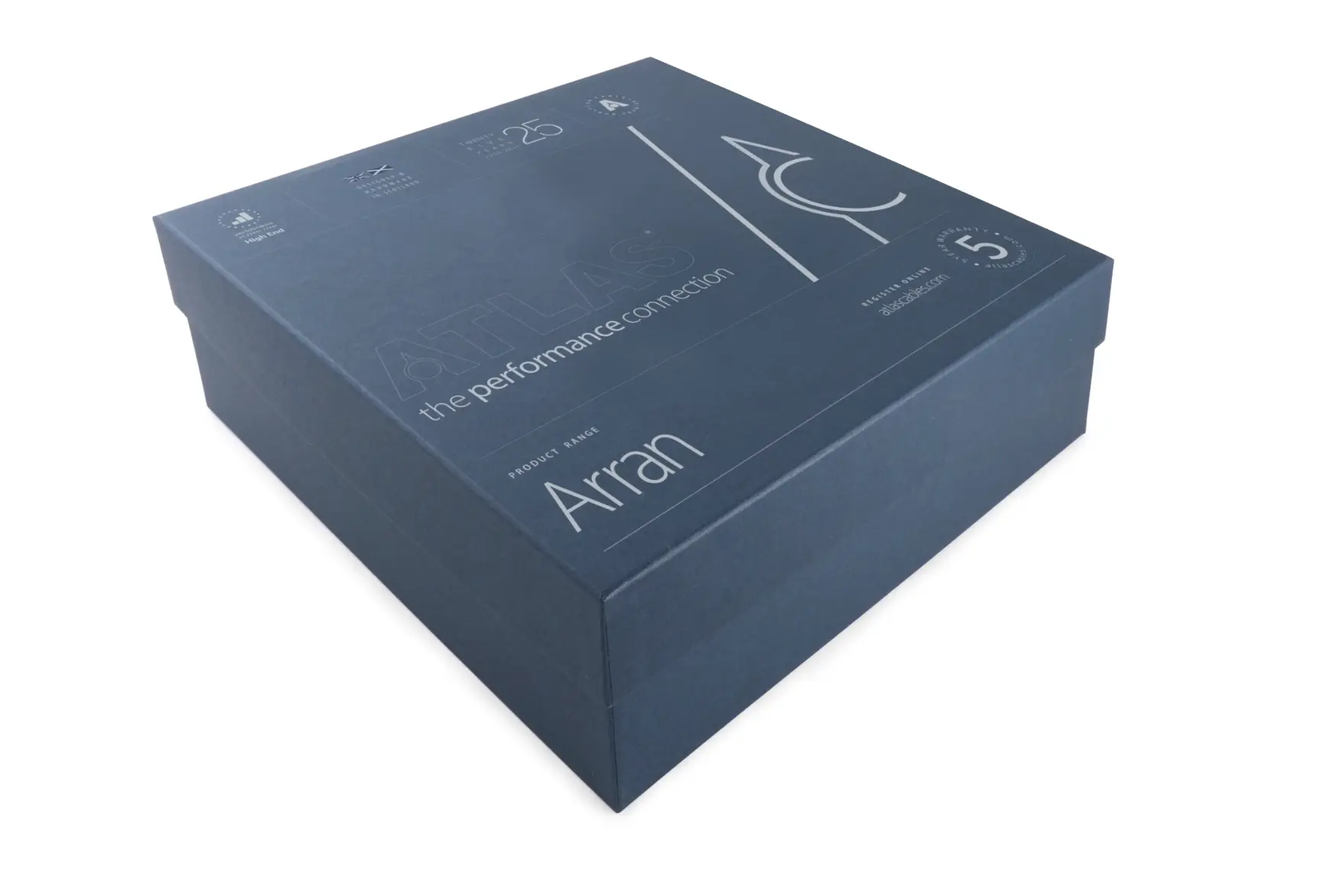 Premium blue box packaging
