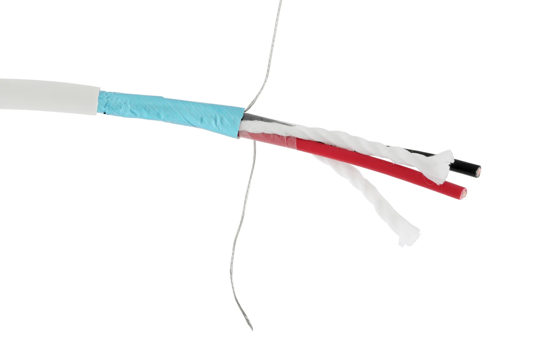 Stripped cable construction