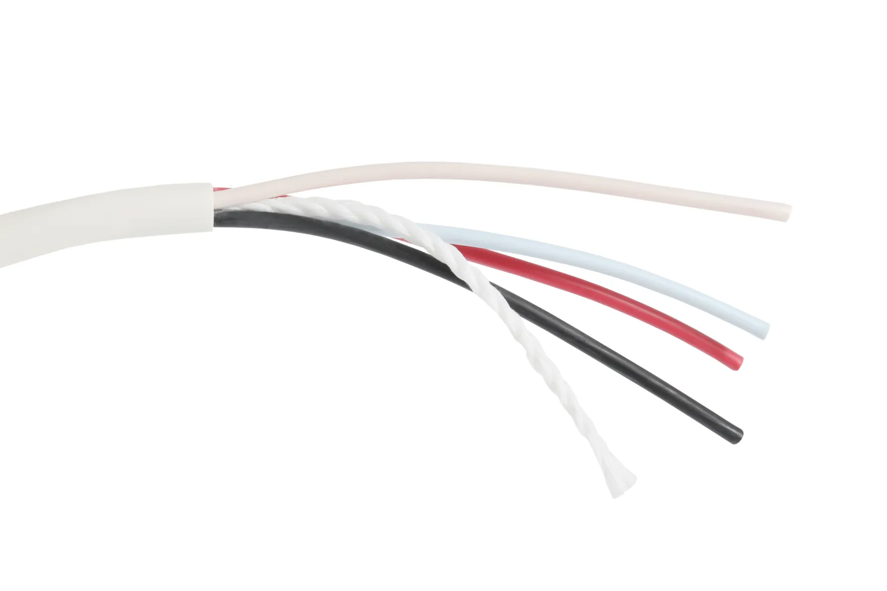 Stripped cable construction